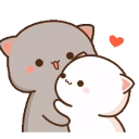 Mochis Peach Cat Animados - WAStickerApps