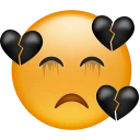 Emojis Black 🖤 - WAStickerApps