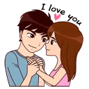 I love you and i miss you Stickers for WhatsApp