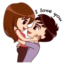 I love you and i miss you WhatsApp Stickers