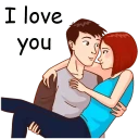 I love you and i miss you WhatsApp Stickers