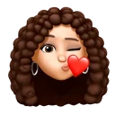Curly WhatsApp Stickers