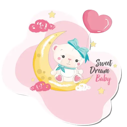Cute Good Night Stickers for WhatsApp