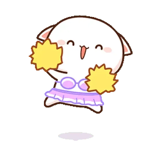 Mochis Peach Cat Animados WhatsApp Stickers