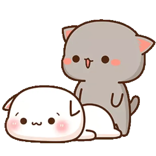 Mochis Peach Cat Animados WhatsApp Stickers