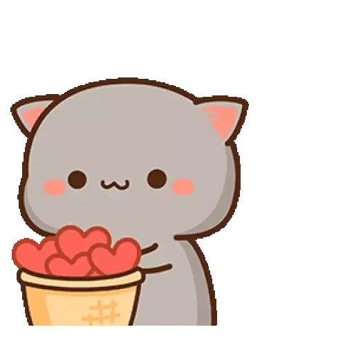 Mochis Peach Cat Animados WhatsApp Stickers