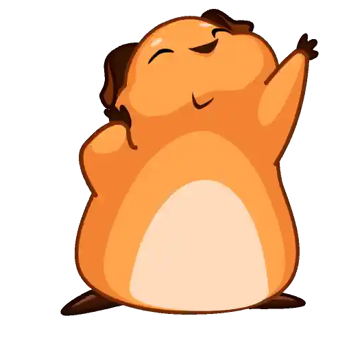 Melie the Cavy WhatsApp Stickers