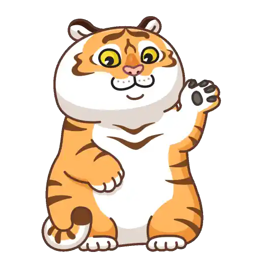 Grumpy Tiger WhatsApp Stickers