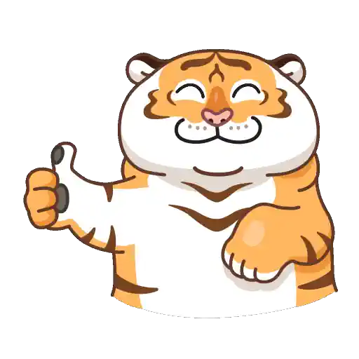 Grumpy Tiger WhatsApp Stickers